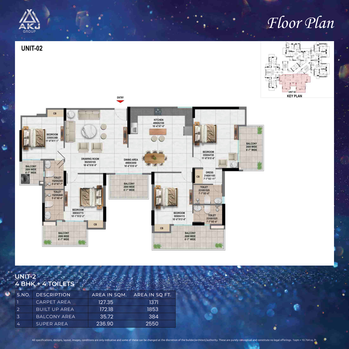 2550 sq ft floor plan