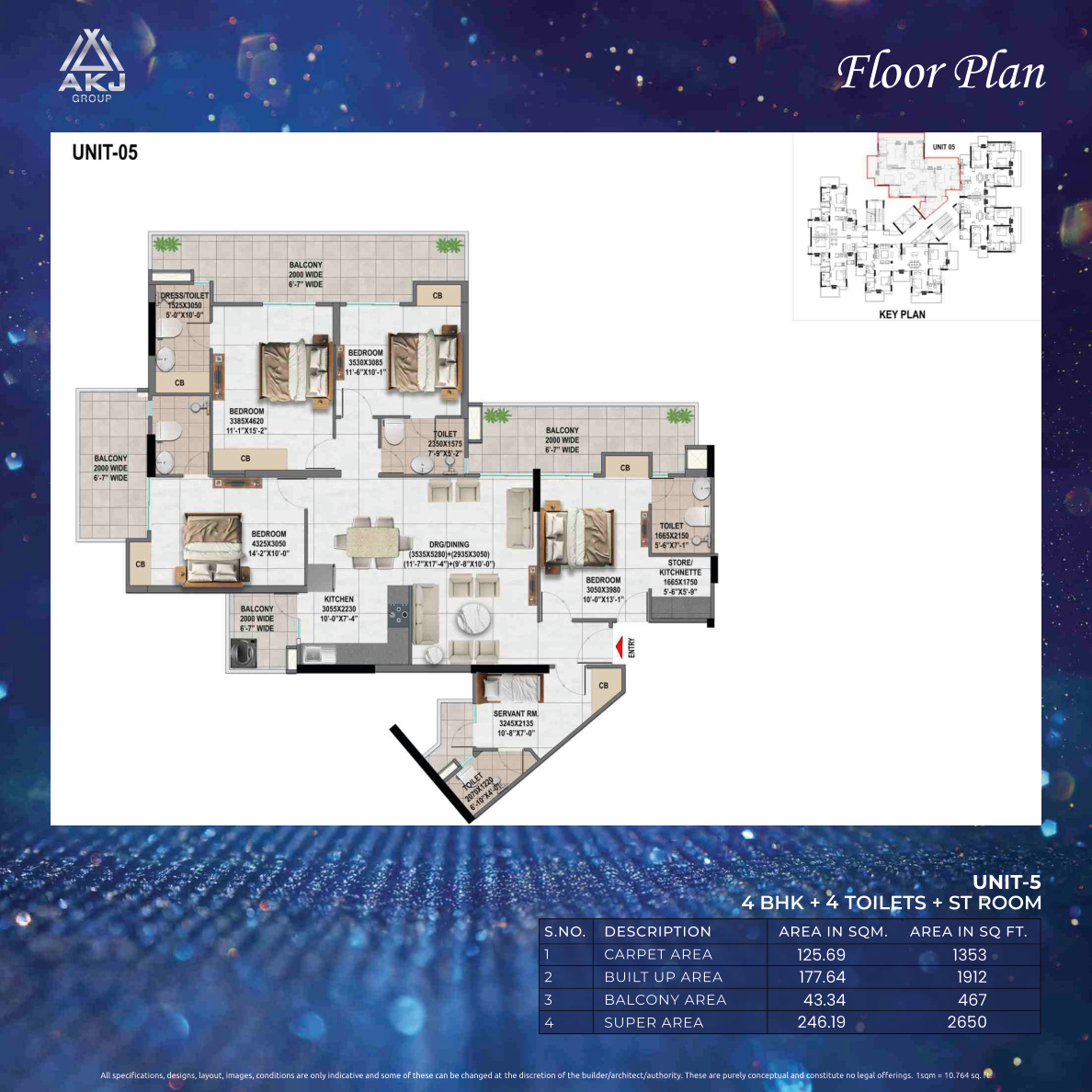 2650 sq ft floor plan
